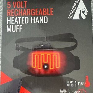 ActionHeat 5V Battery Heated Hand Warmer Muff New In Box Sealed